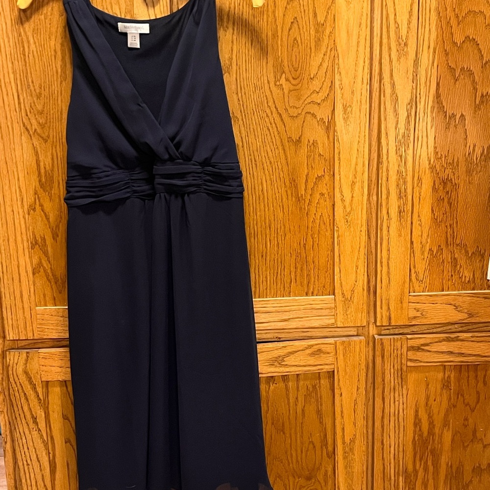 Maternity Navy Sleeveless Dress